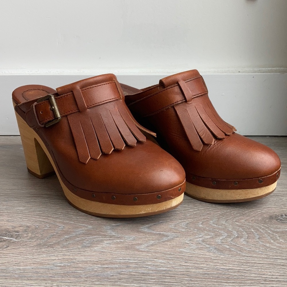 Madewell Kiltie Clogs size 6.5